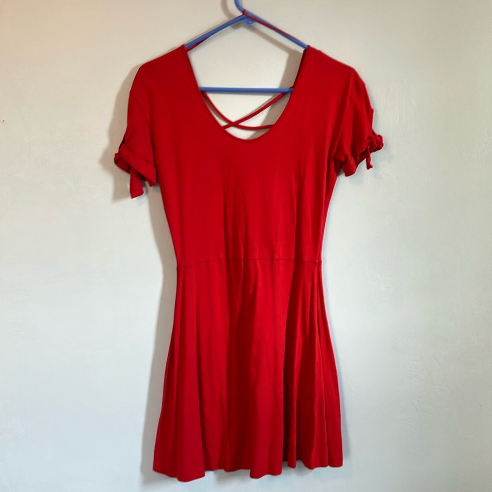 Women’s atmosphere red fit & flare dress Sz 4
